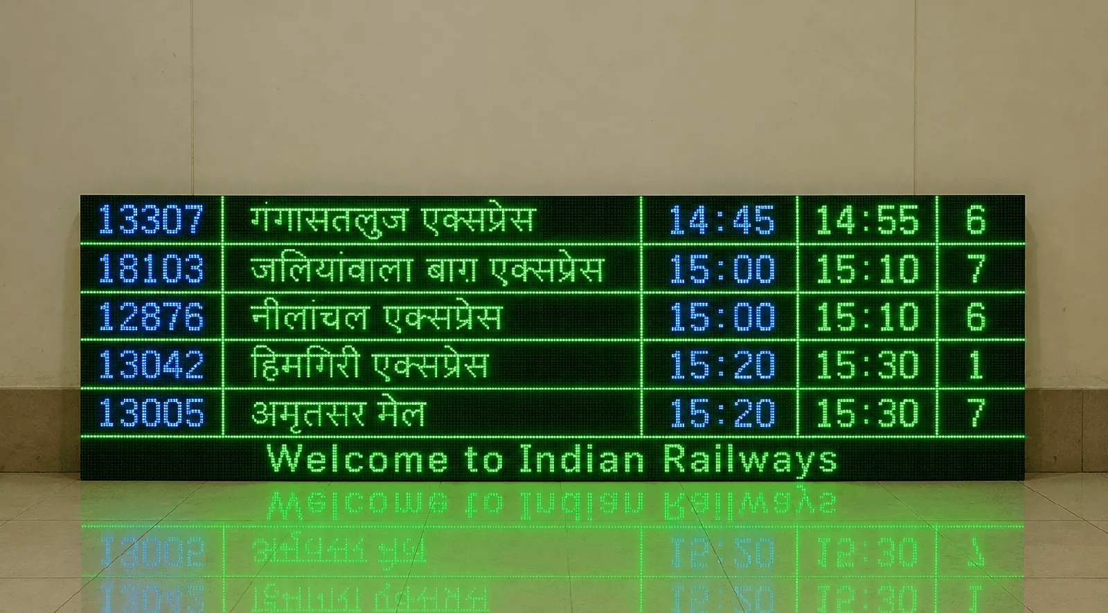 DAT LED coach guidance display board